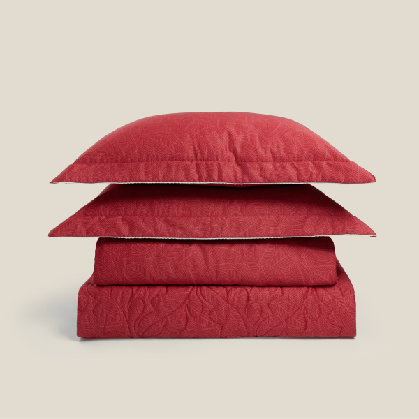Bộ chăn ga gối Everon Lá Thu Đỏ - EPC26016 Bộ chăn ga gối Everon Lá Thu Đỏ - EPC26016
