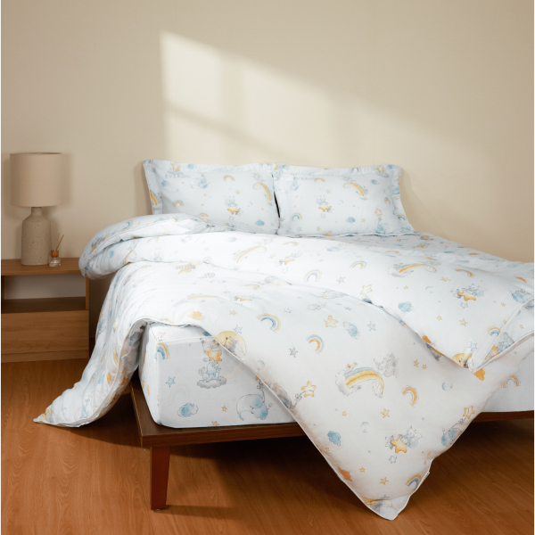 Bộ chăn ga gối Everon Vườn thú trên mây - CPT26201