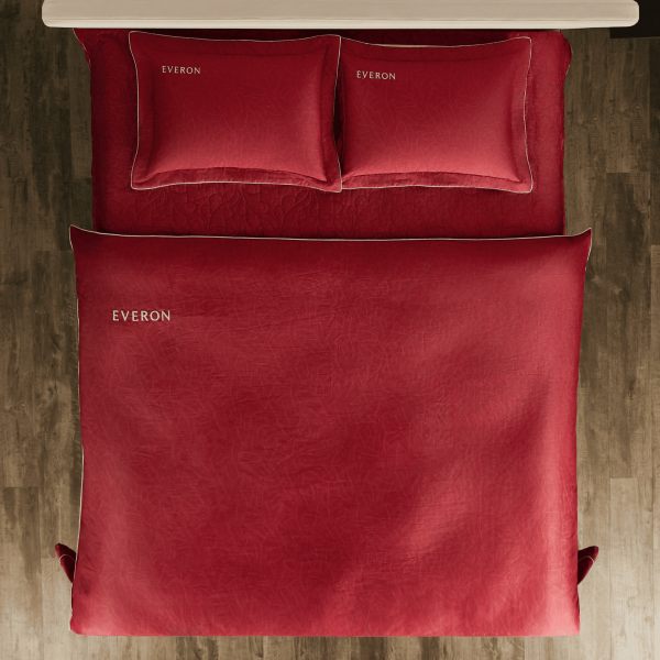 Bộ chăn ga gối Everon Lá Thu Đỏ - EPC26016 Bộ chăn ga gối Everon Lá Thu Đỏ - EPC26016