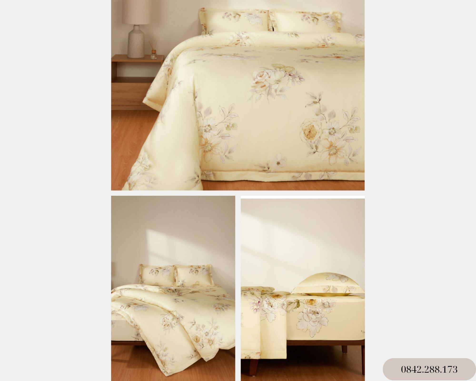 Bộ chăn ga gối Muôn Hoa Vàng - EPTC26018