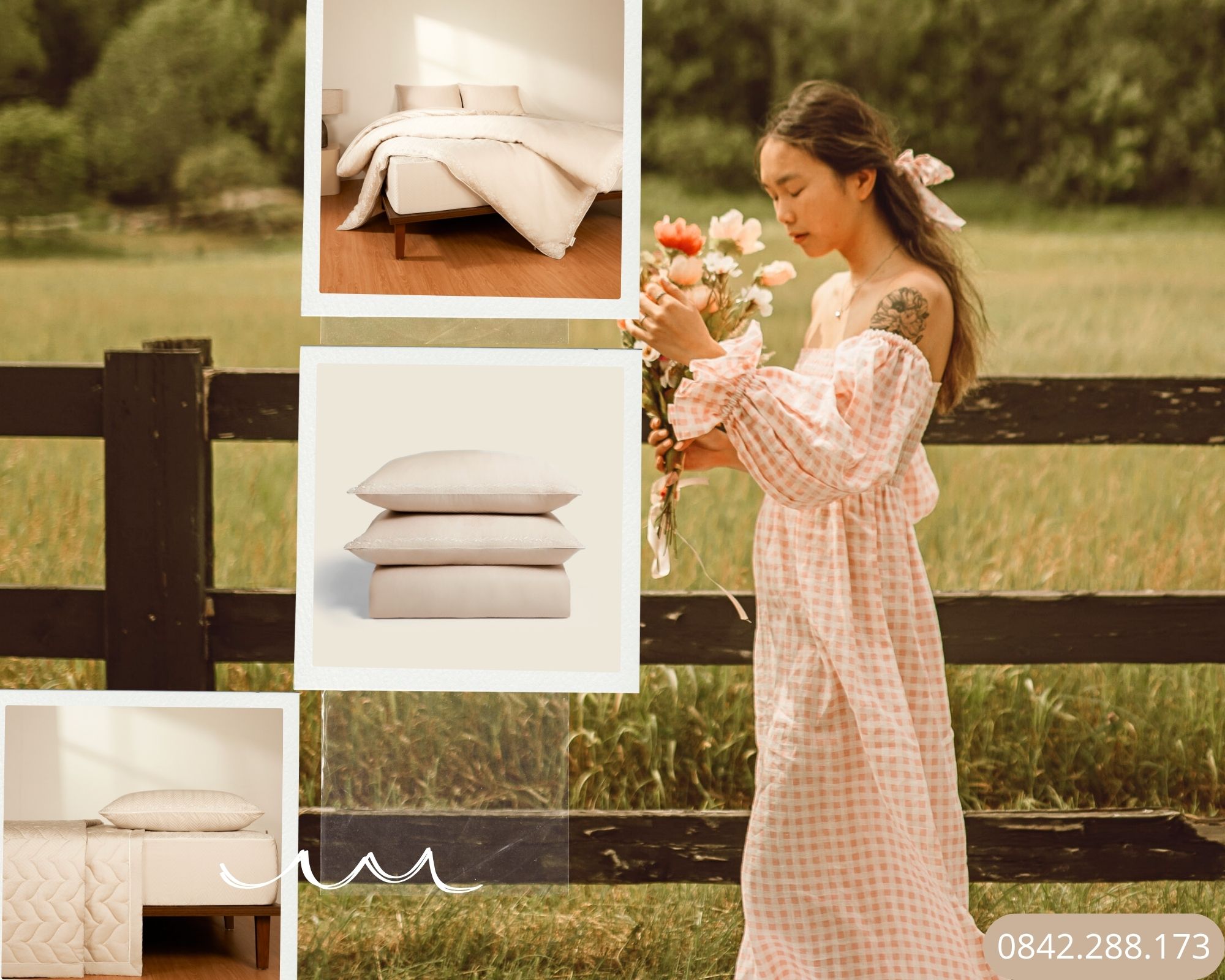 Bộ chăn ga gối Herringbone - ESTJ26008