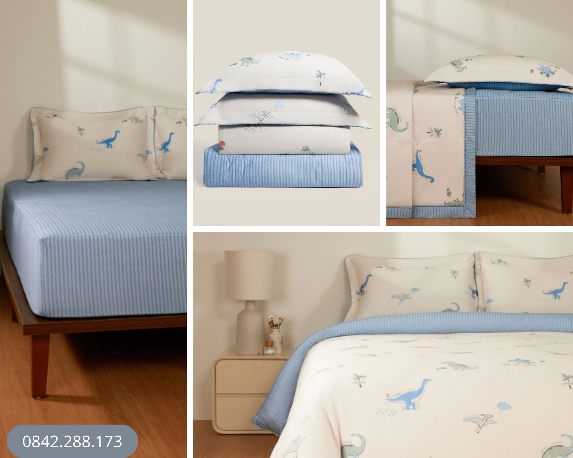 Bộ chăn ga gối Everon Kids Cuộc phiêu lưu của Cổ Dài & Ba Sừng - CPC26204