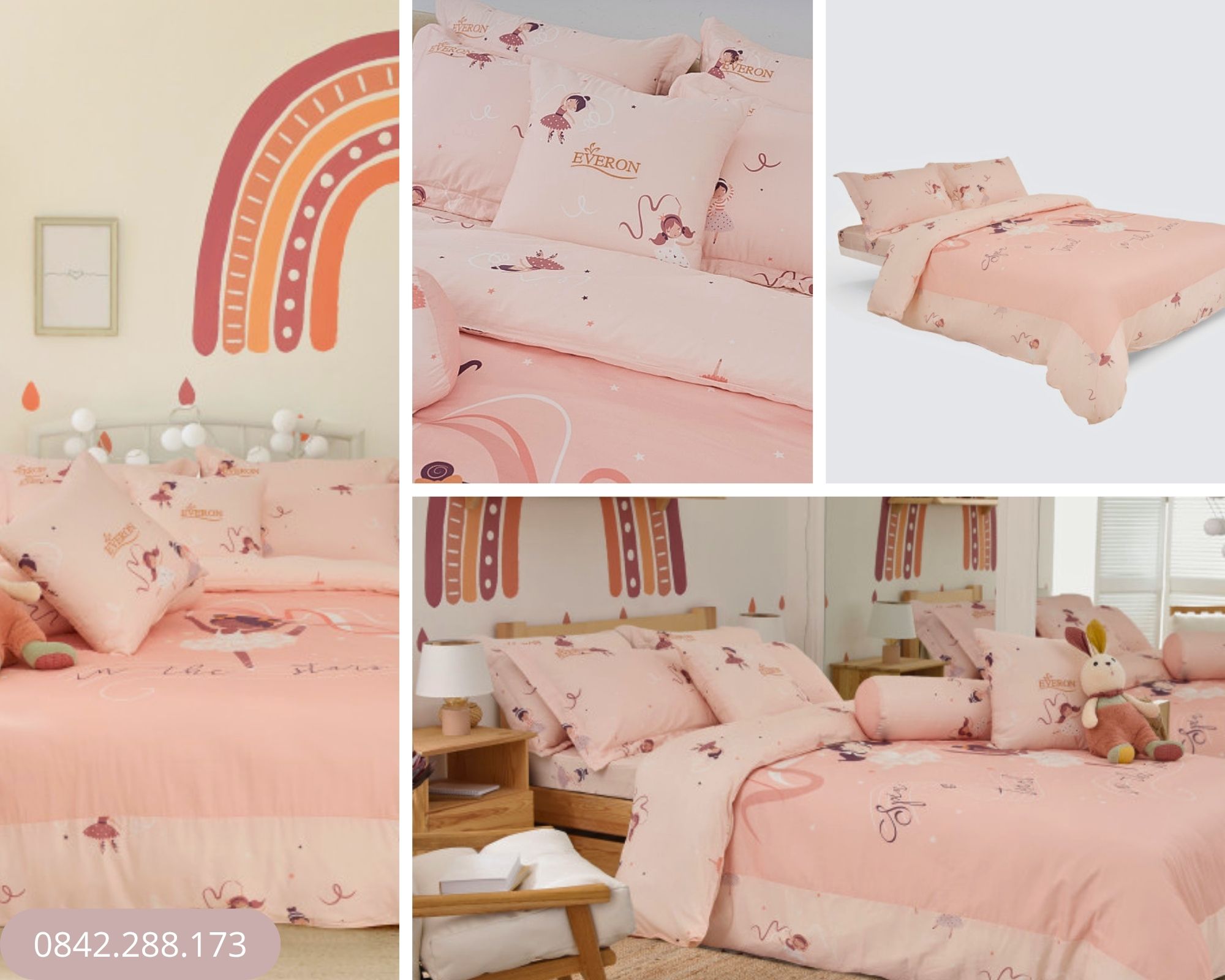 Bộ chăn ga Everon Vũ Điệu Dịu Dàng - CPM25203