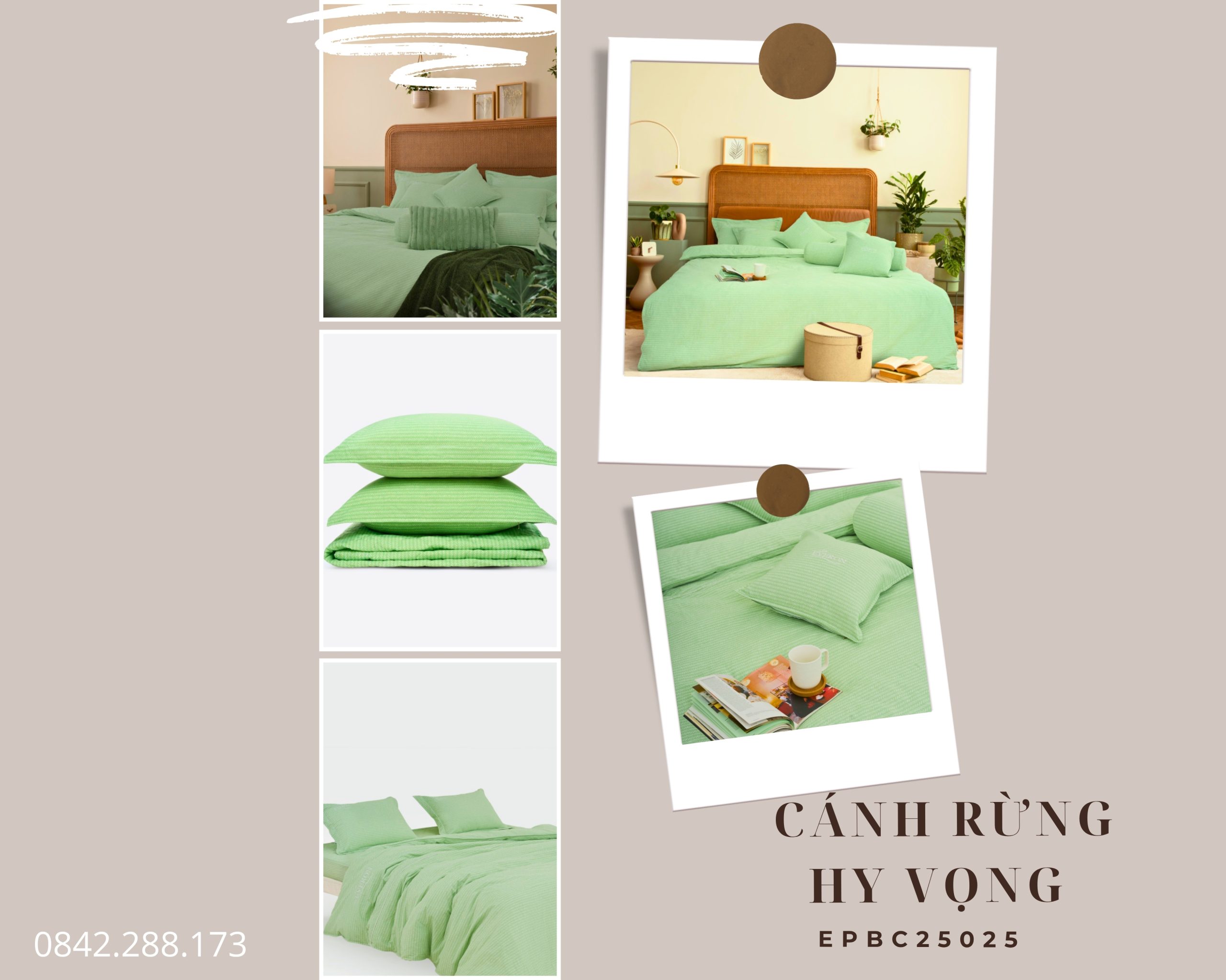 Bộ chăn ga gối Everon Cánh Rừng Hy Vọng - EPBC25025