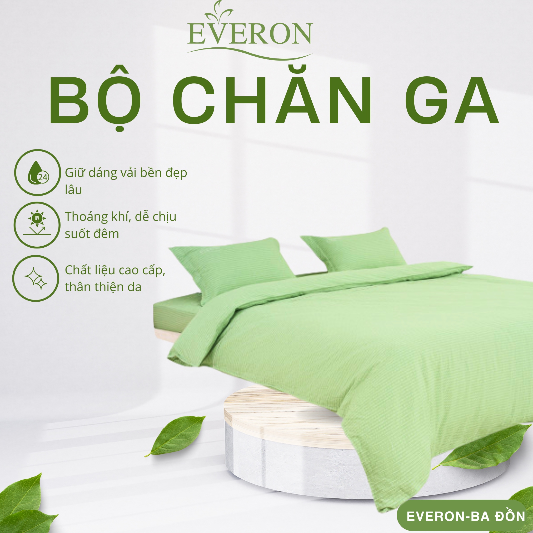 Bộ chăn ga gối Everon Cánh Rừng Hy Vọng - EPBC25025 Bộ chăn ga gối Everon Cánh Rừng Hy Vọng - EPBC25025