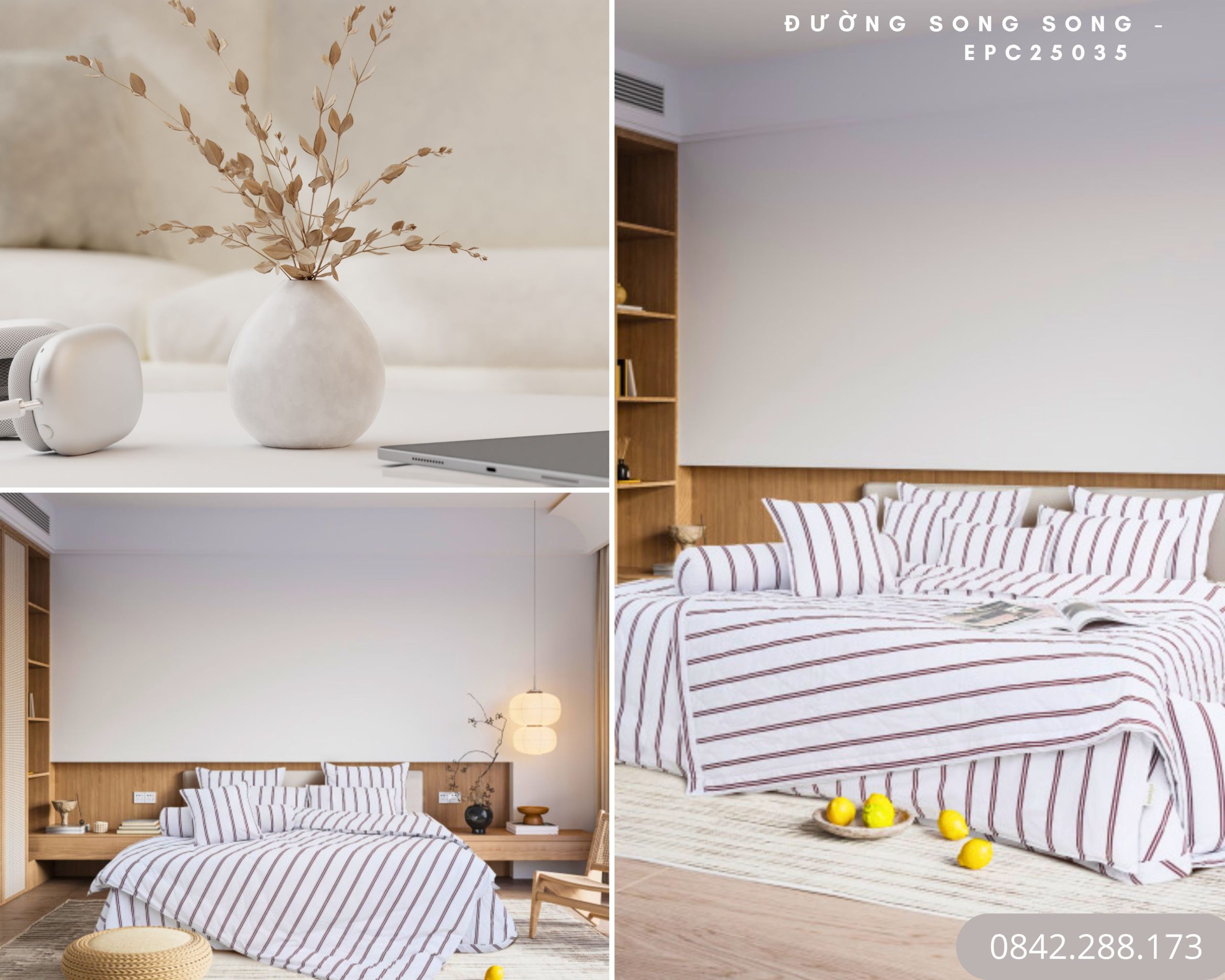 Bộ chăn ga Everon Đường Song Song - EPC25035