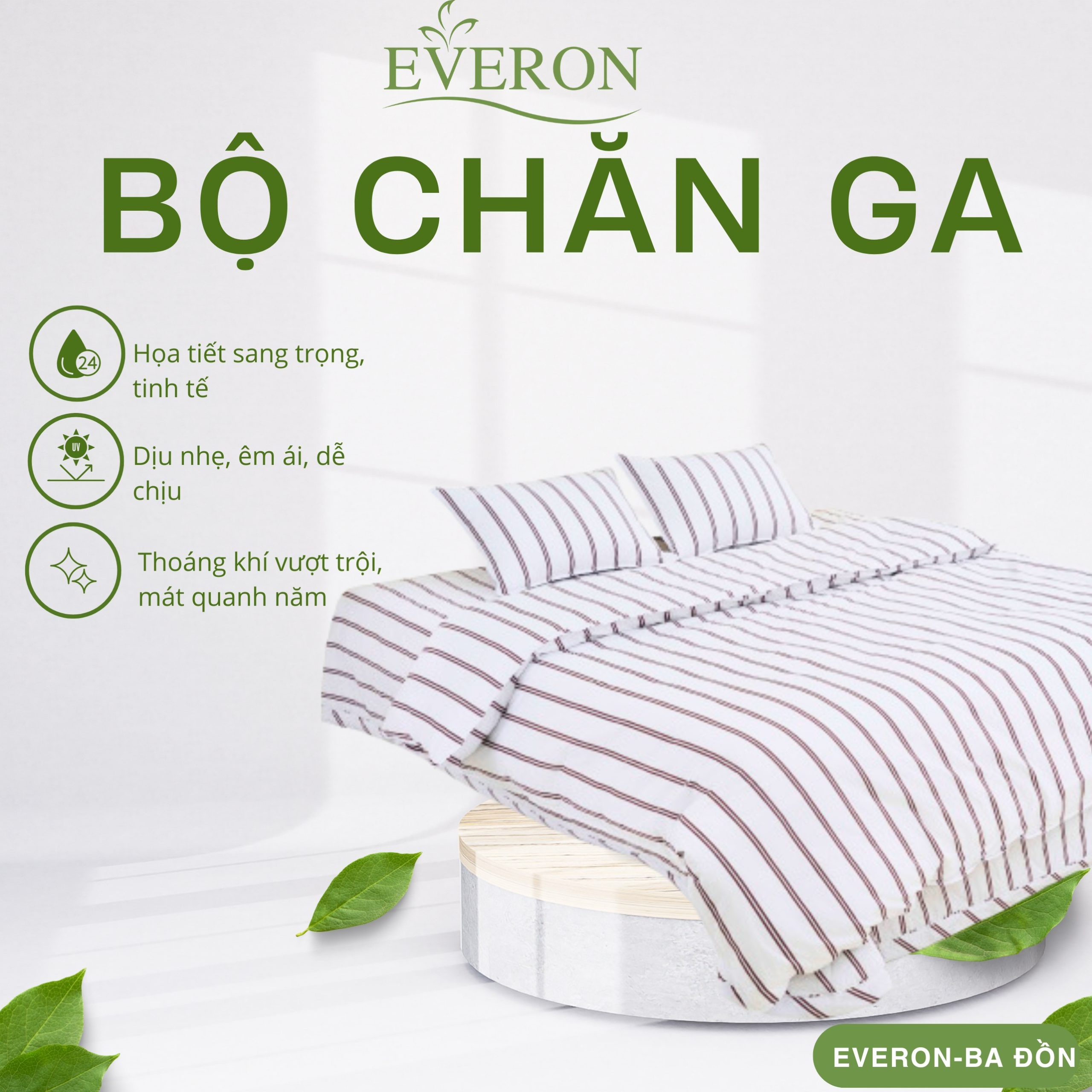 Bộ chăn ga Everon Đường Song Song - EPC25035 Bộ chăn ga Everon Đường Song Song - EPC25035