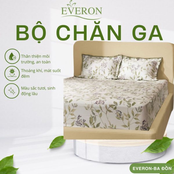 Bộ chăn ga gối Everon Mùa quả dại - EPC26013