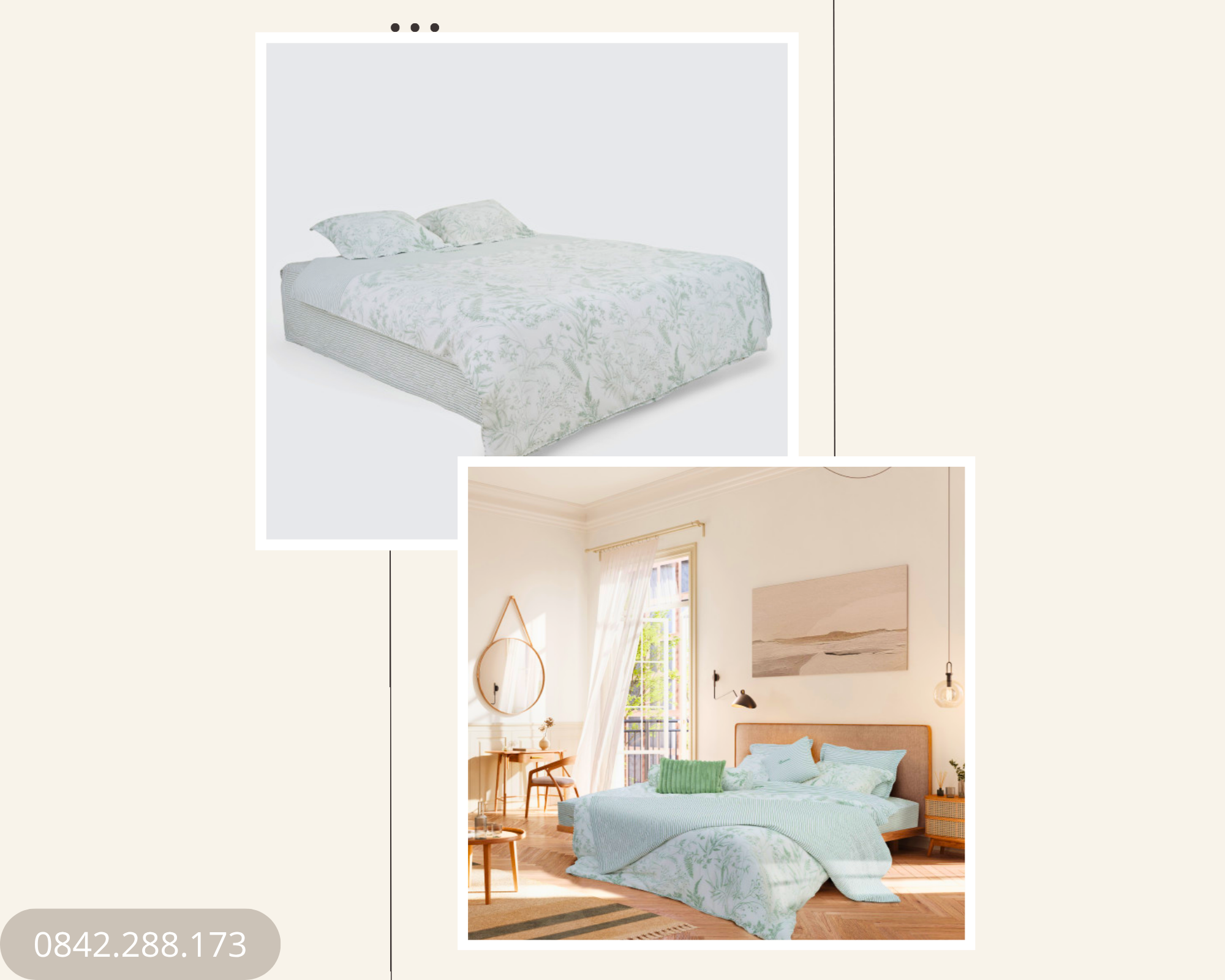 Bộ chăn ga gối Everon Hương Cây Cỏ - EPM25032