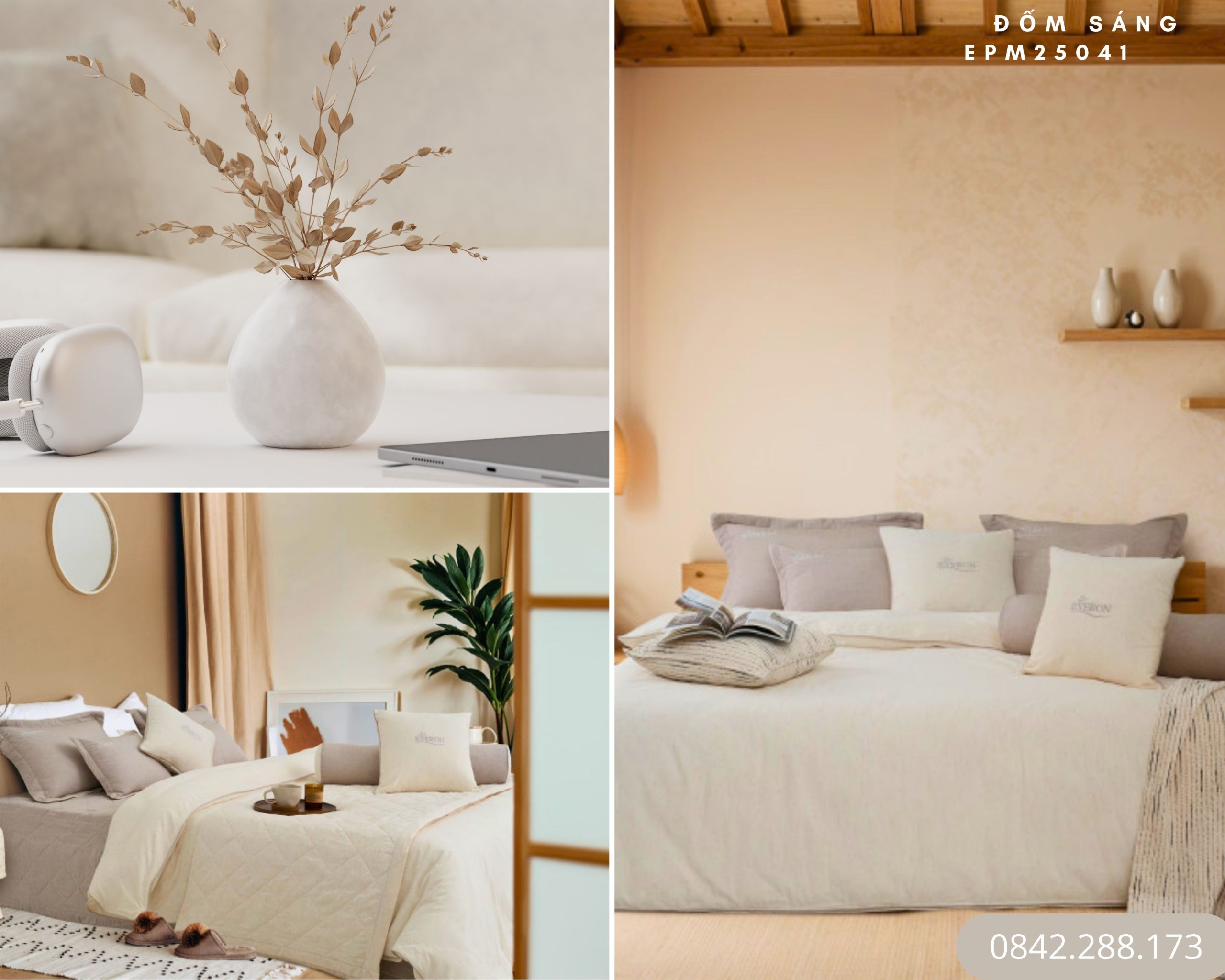 Bộ chăn ga gối Everon Đốm Sáng - EPM25041