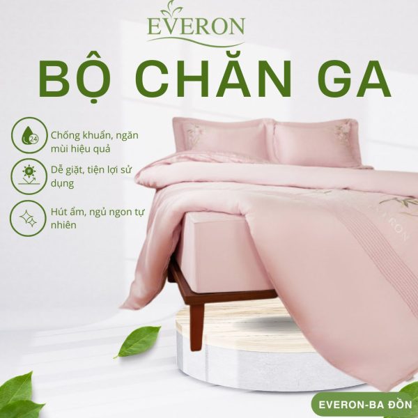 Bộ chăn ga gối Everon Đồng ca hoa cỏ - ESM26004