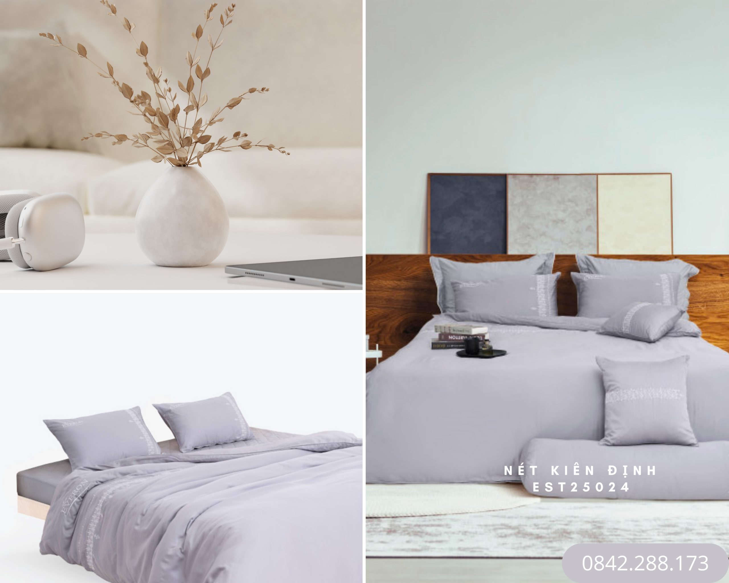 Bộ chăn ga gối Everon Nét Kiên Định - EST25024