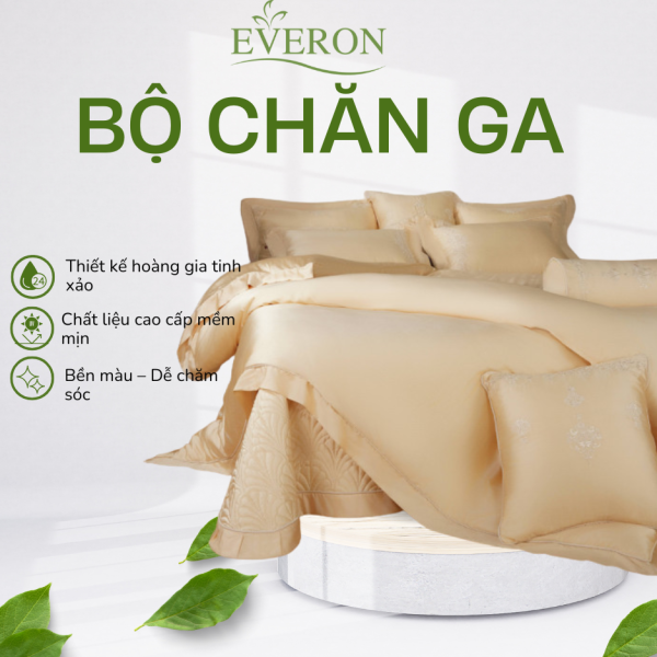 Bộ chăn ga gối Everon Khúc Baroque Lộng Lẫy - ASBM26104