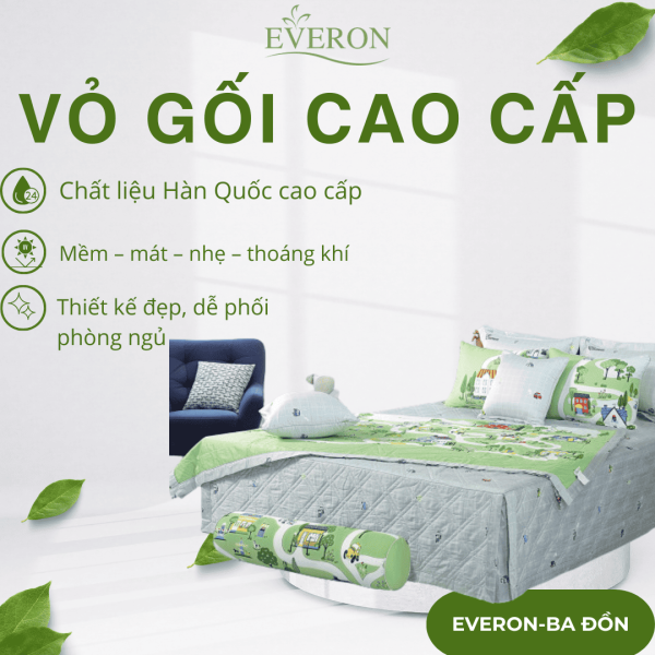 Vỏ gối Everon Happy Town - EPC23048