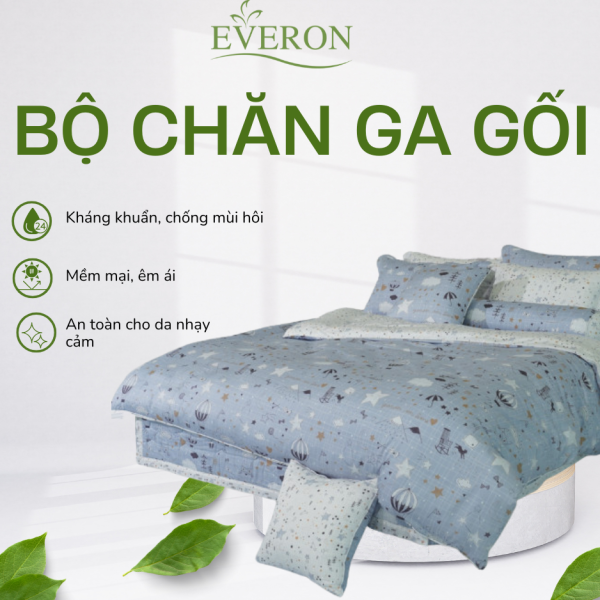 Bộ chăn ga gối Everon EPM22073