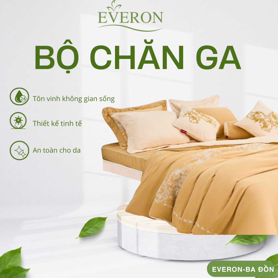 Bộ chăn ga gối Everon Lâu Đài Tráng Lệ - ASHM25102 Bộ chăn ga gối Everon Lâu Đài Tráng Lệ - ASHM25102
