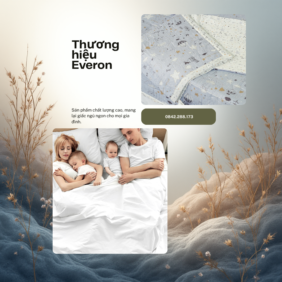 Bộ chăn ga gối Everon EPM22073