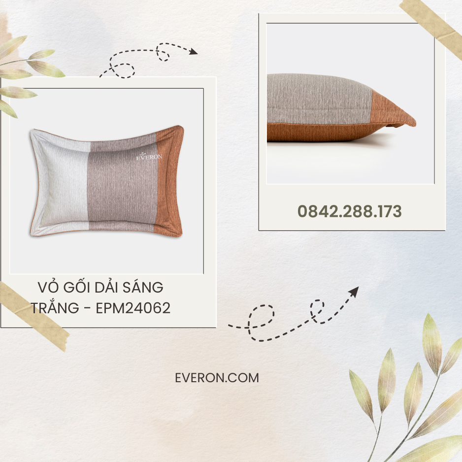 Vỏ gối Dải Sáng Trắng - EPM24062