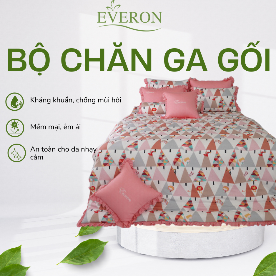 Bộ chăn ga gối Everon EPM22070 Bộ chăn ga gối Everon EPM22070