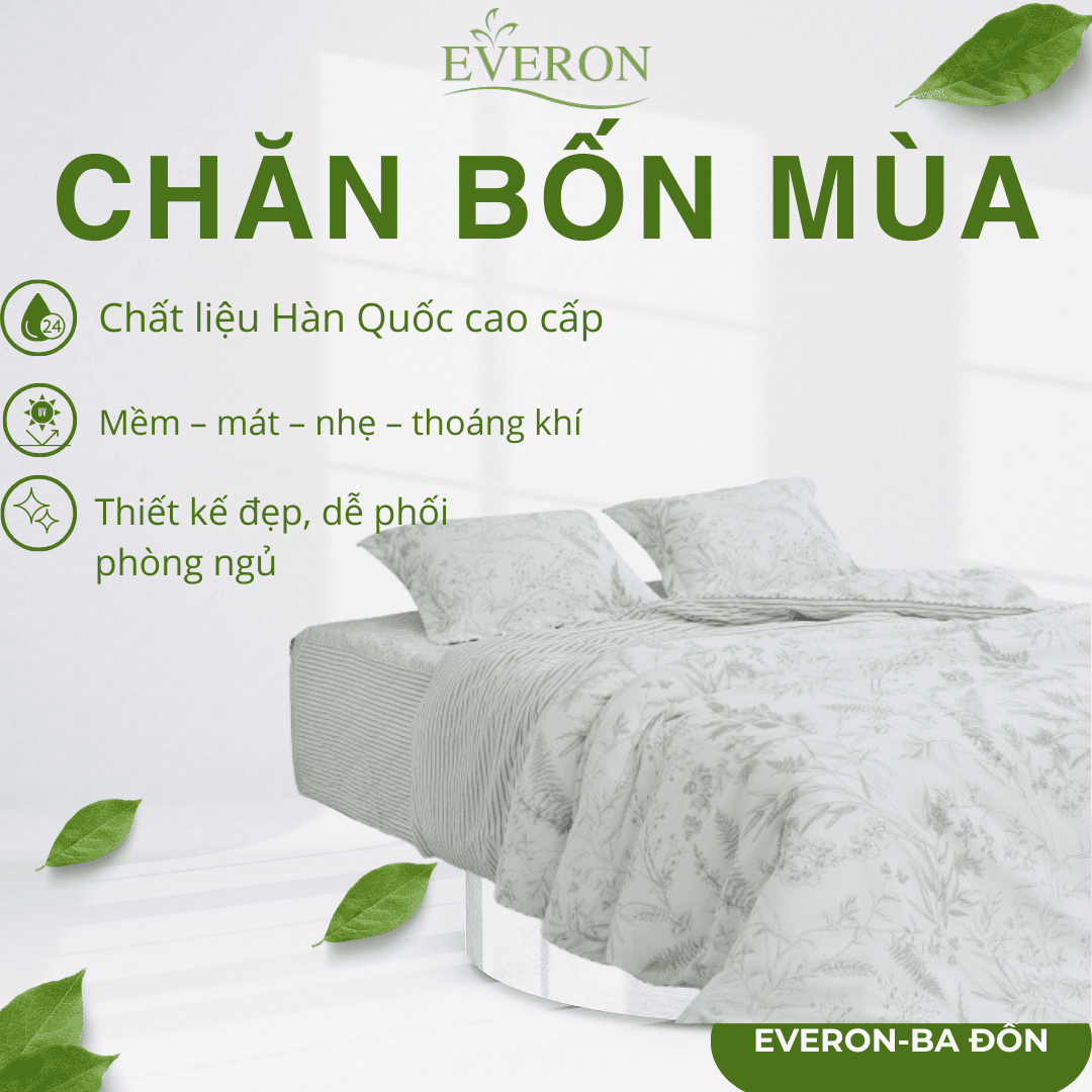 Chăn bốn mùa Everon Hương Cây Cỏ - EPM25032 Chăn bốn mùa Everon Hương Cây Cỏ - EPM25032