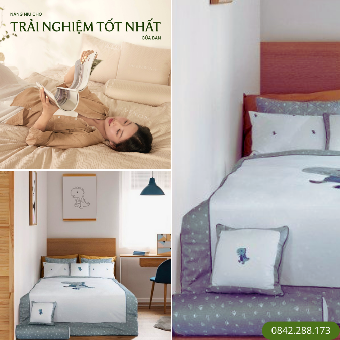 Bộ chăn ga gối Everon EPC22041 