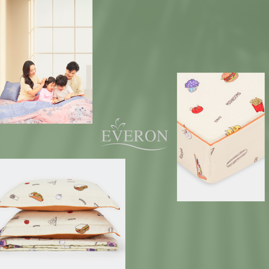 Bộ chăn ga gối Everon Bữa Sáng Vui Vẻ - EPM24066