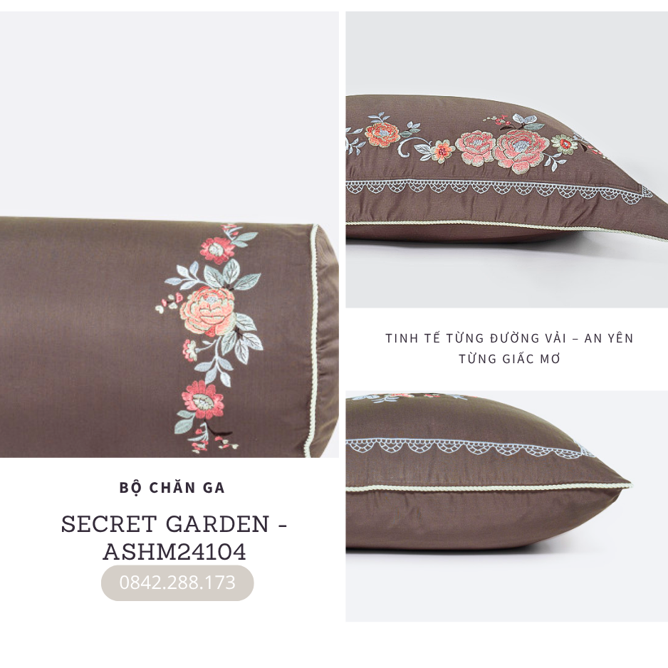 Bộ chăn ga gối Everon Secret Garden - ASHM24104