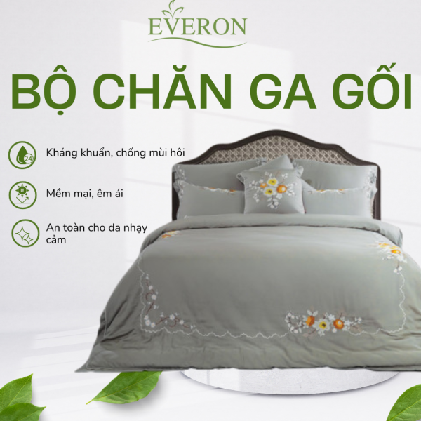 Bộ chăn ga gối Everon ASHM22101
