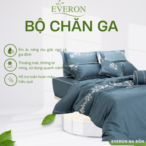 Bộ chăn ga gối Everon Baroque - ASHM24102