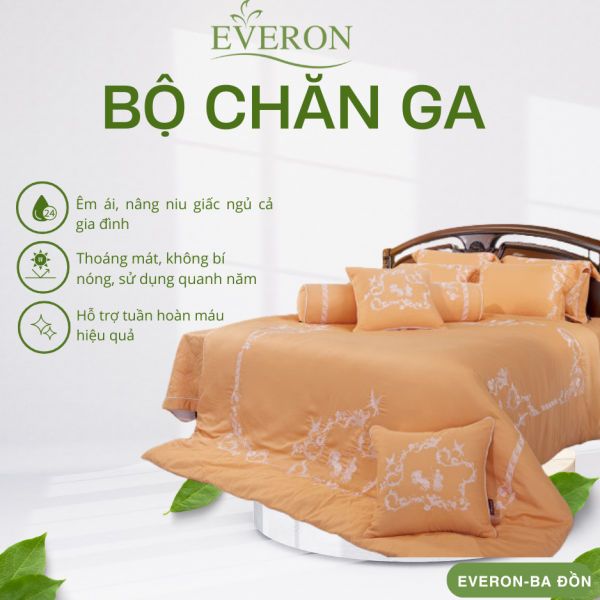 Bộ chăn ga gối Everon Victory - ASHM23105