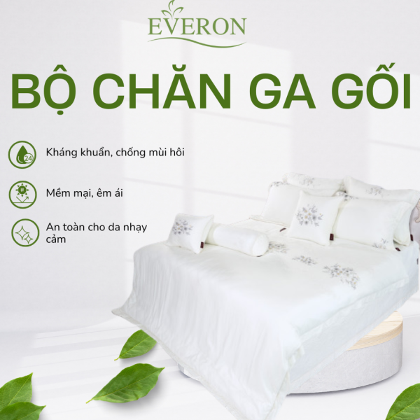Bộ chăn ga gối Everen Fresh Flowers - ASHM23104