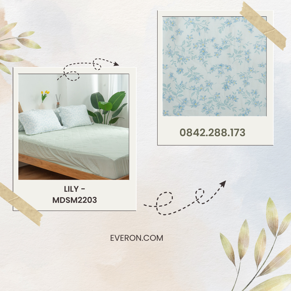 Bộ chăn ga Everon Lily - MDSM2203