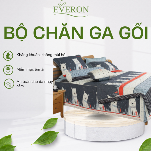 Bộ chăn ga gối Everon EPM22074