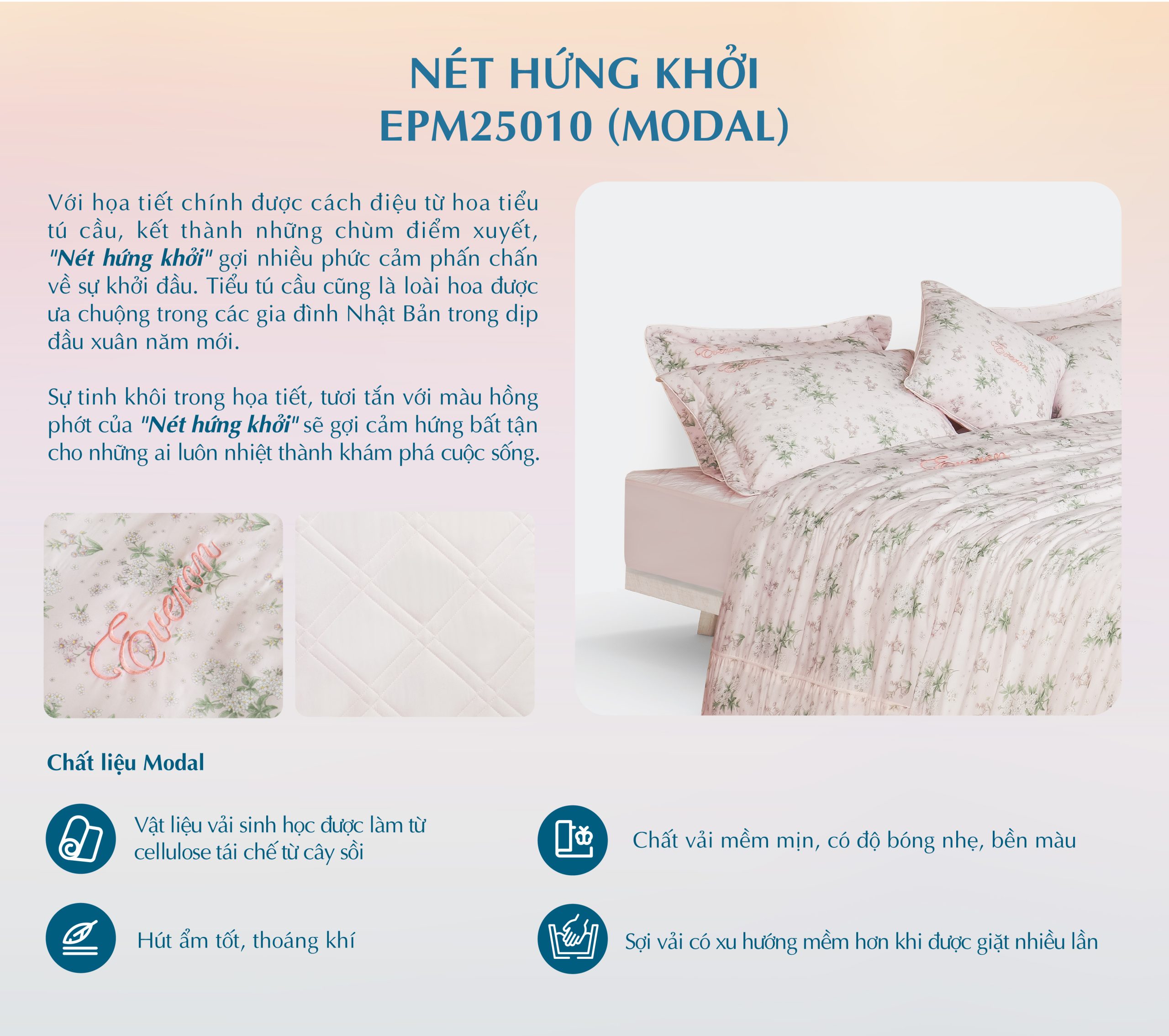 Vỏ gối Nét Hứng Khởi - EPM25010
