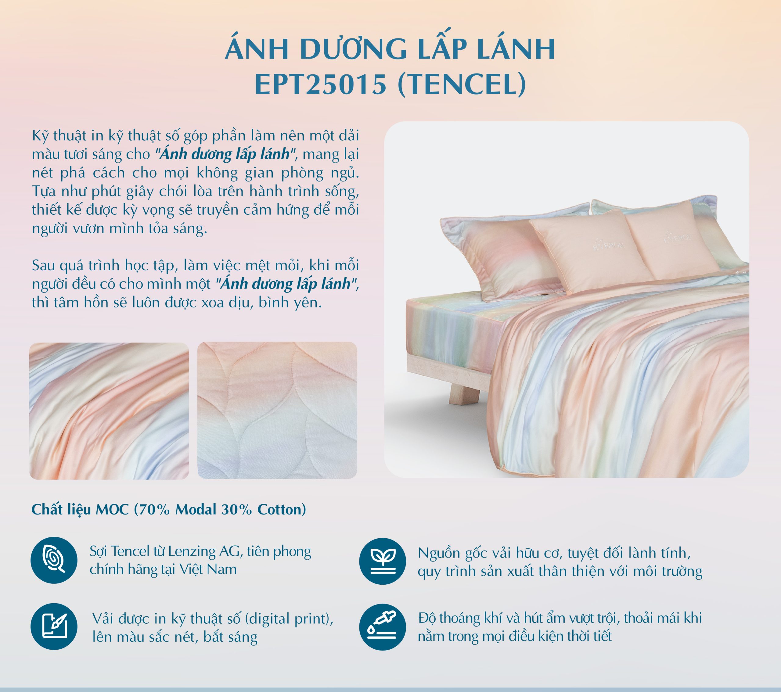 Vỏ gối Ánh Dương Lấp Lánh - EPT25015