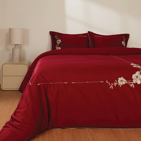 Bộ chăn ga gối Cẩm chướng đỏ - ESTC26007 Bộ chăn ga gối Cẩm chướng đỏ - ESTC26007