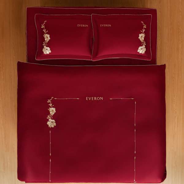 Bộ chăn ga gối Cẩm chướng đỏ - ESTC26007 Bộ chăn ga gối Cẩm chướng đỏ - ESTC26007