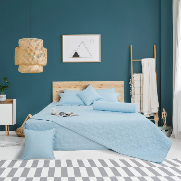 Bộ chăn ga gối Everon Làn Nước Xanh - EST25034 Bộ chăn ga gối Everon Làn Nước Xanh - EST25034