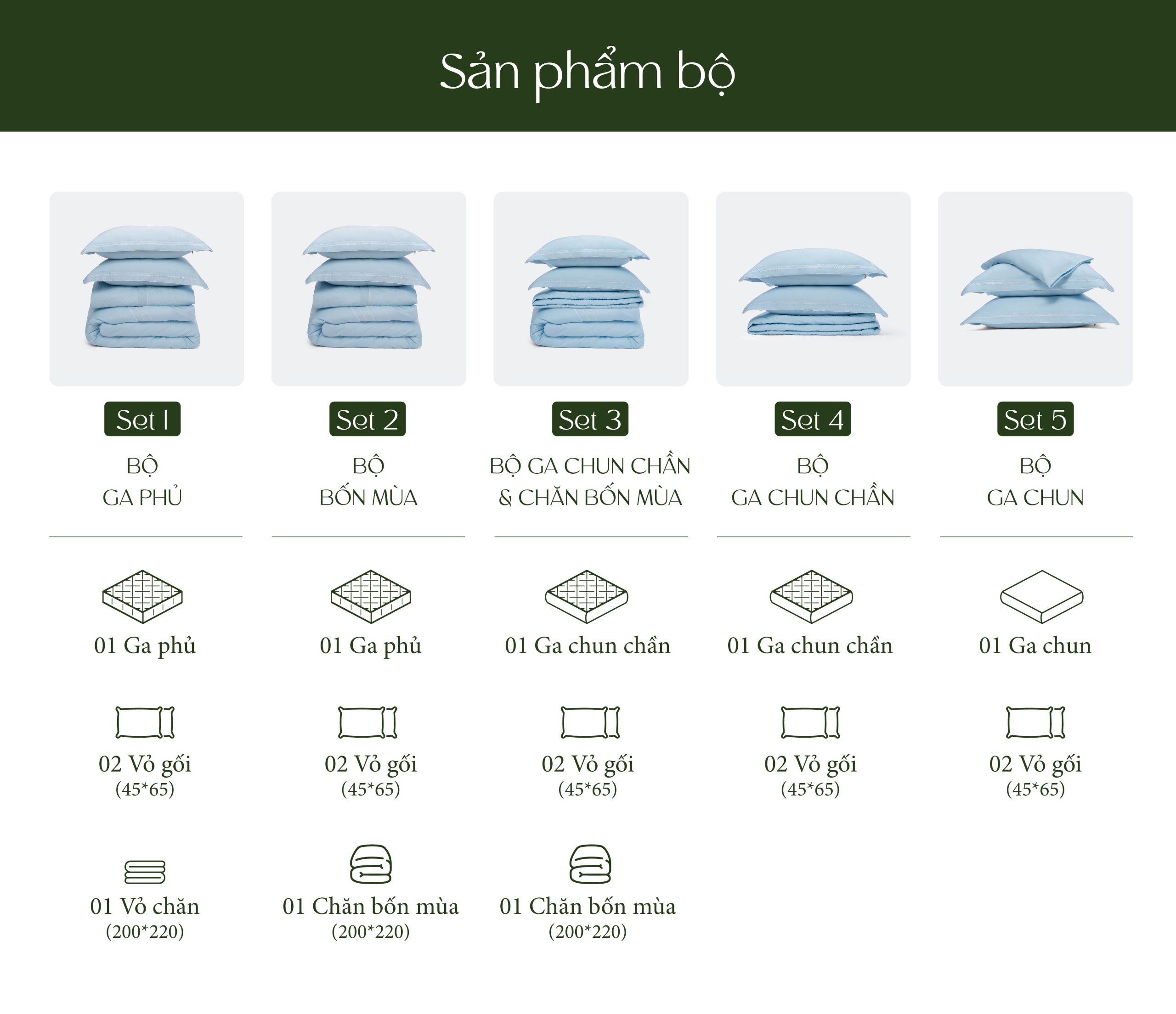 Vỏ gối Làn Nước Xanh - EST25034