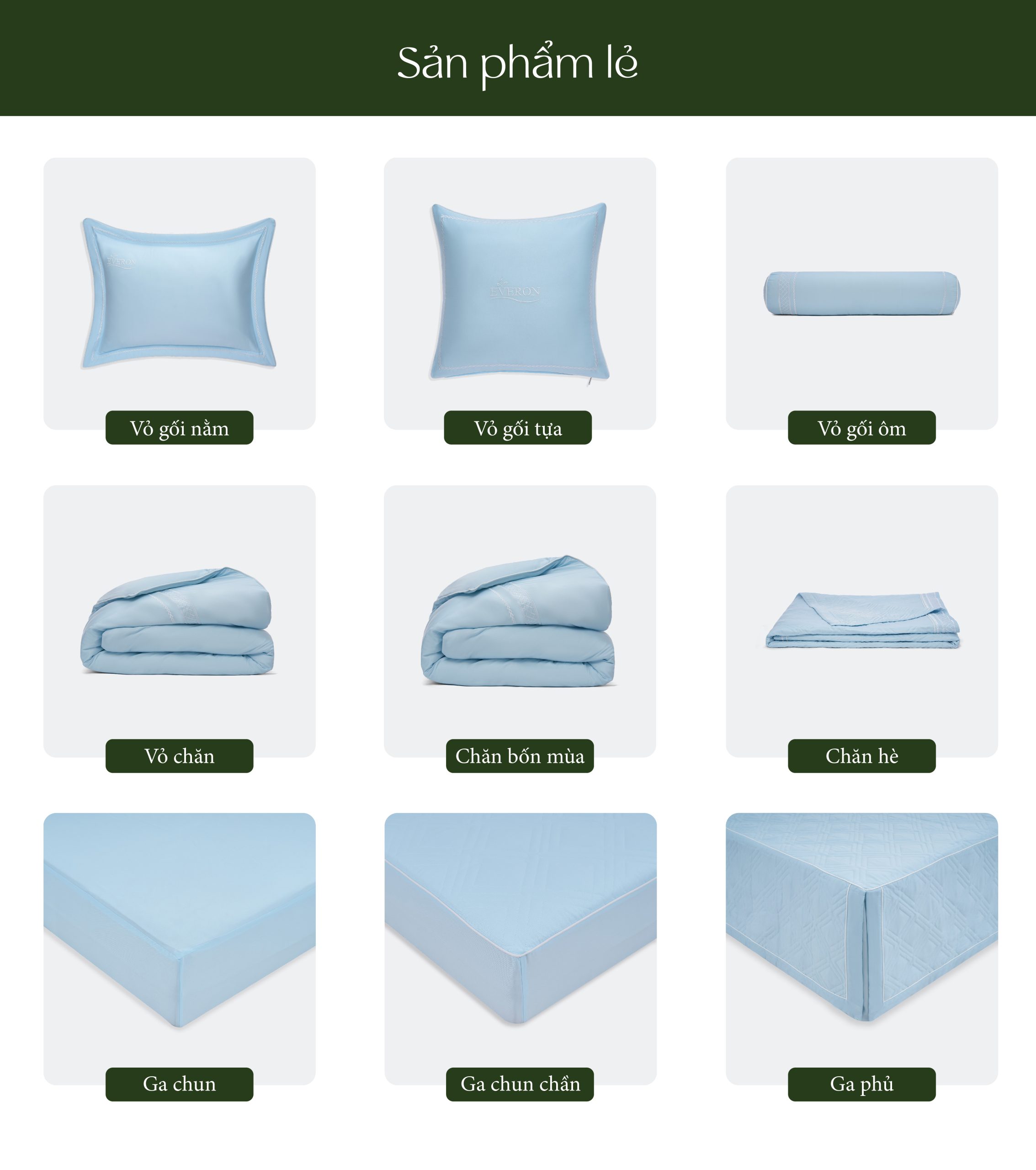 Vỏ gối Làn Nước Xanh - EST25034