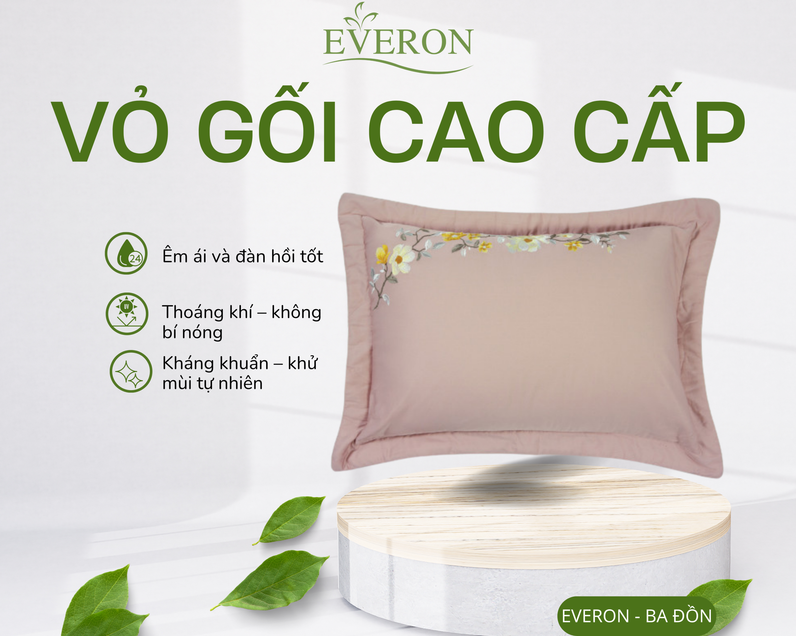 Xanh Lá HiệnVỏ gối Hoa Mộc Lan - ESB23022 Đại Khung Sale Sản Phẩm Instagram Post (7) (21) Vỏ gối Hoa Mộc Lan - ESB23022