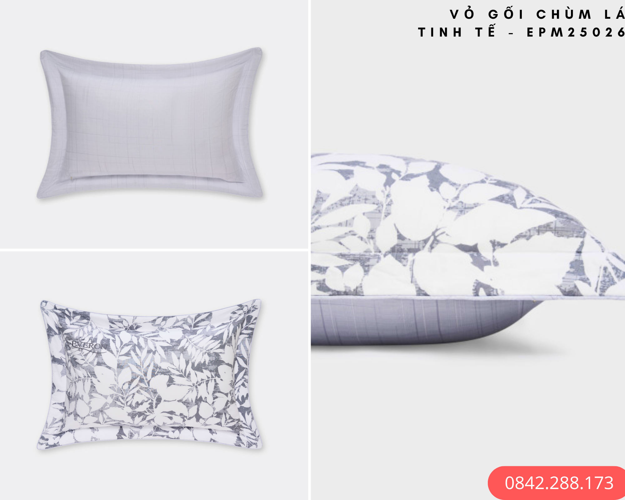 Vỏ gối Chùm Lá Tinh Tế - EPM25026