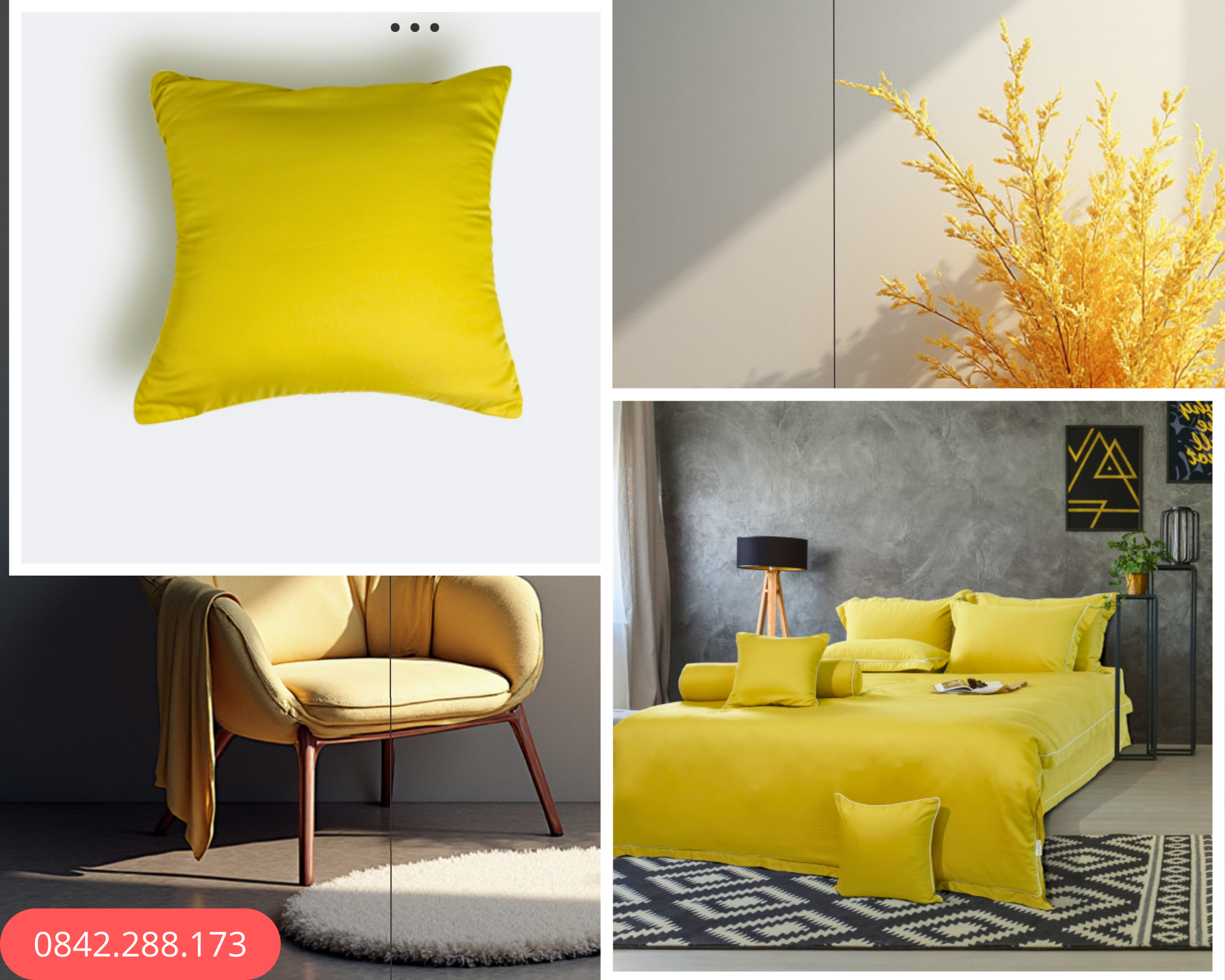 Vỏ gối Honey Yellow - ESTR23054