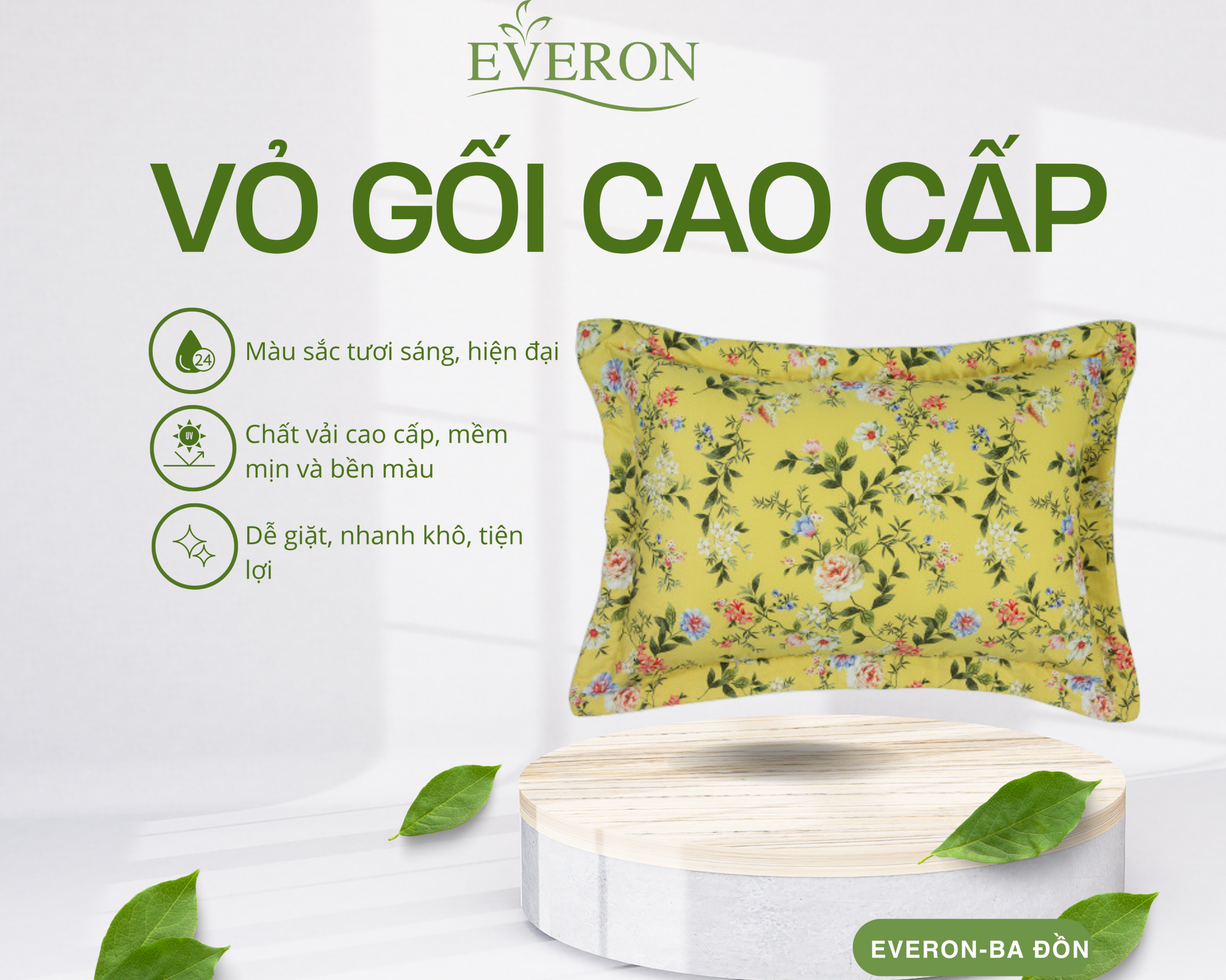 Vỏ gối Hoa Mẫu Đơn - EPC23050 Vỏ gối Hoa Mẫu Đơn - EPC23050