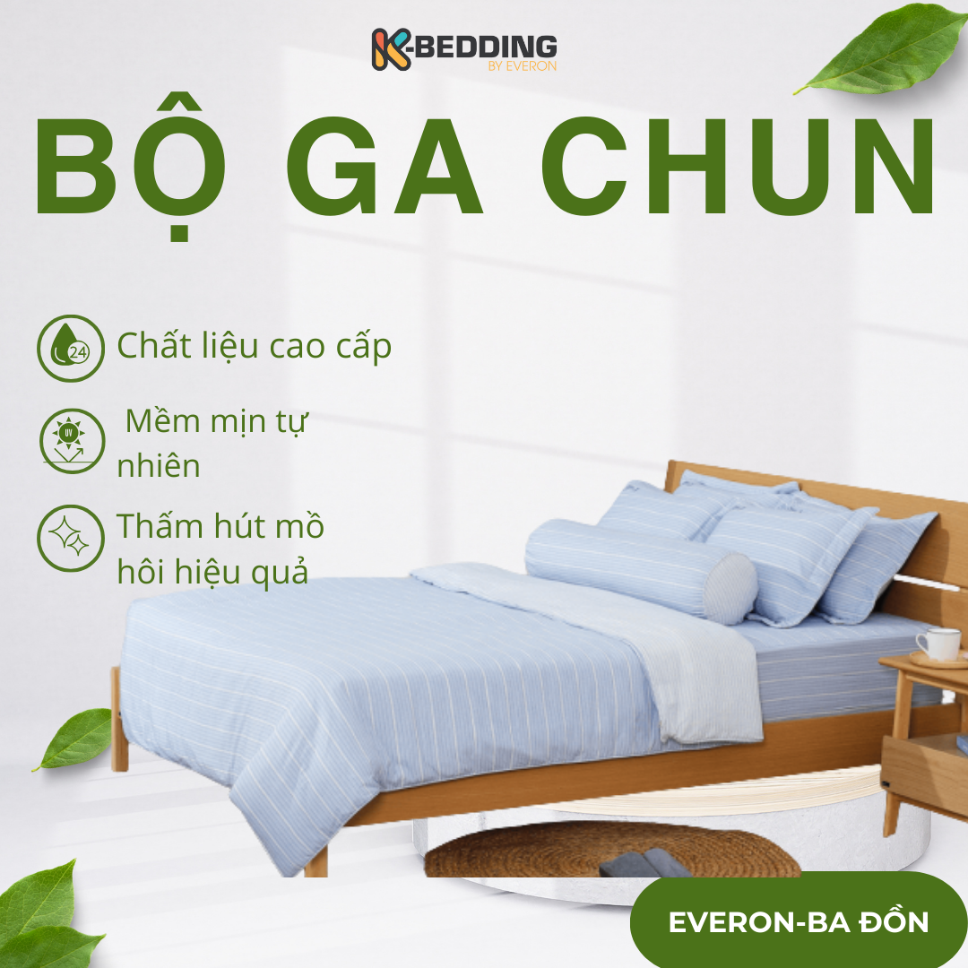 Bộ ga chun MicroTencel K-Bedding KMTP452 Bộ ga chun MicroTencel K-Bedding KMTP452