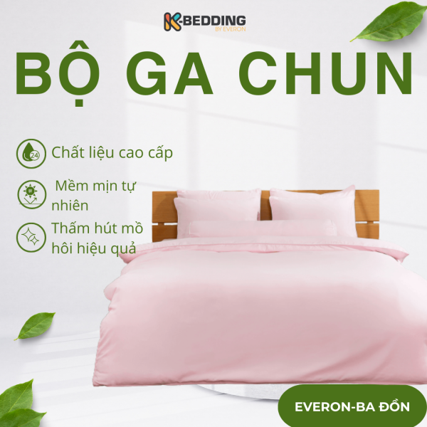 Bộ ga chun Microfiber KMS406_K-Bedding