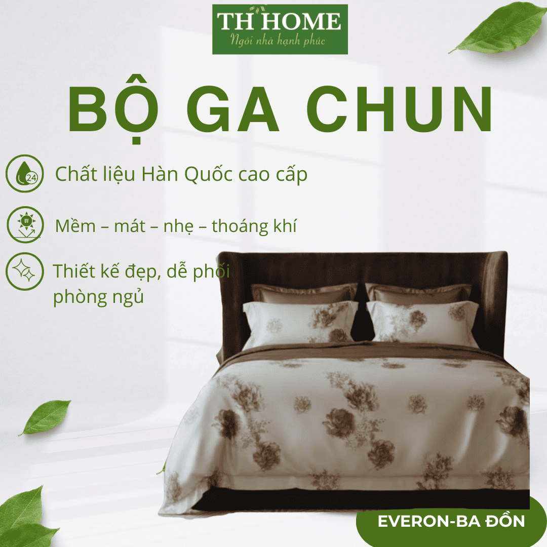 Bộ Ga Chun Có Chăn TB-43 Bộ Ga Chun Có Chăn TB-43