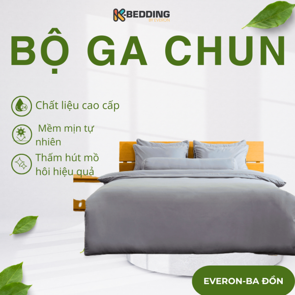 Bộ ga chun Microfiber KMS404_K-Bedding