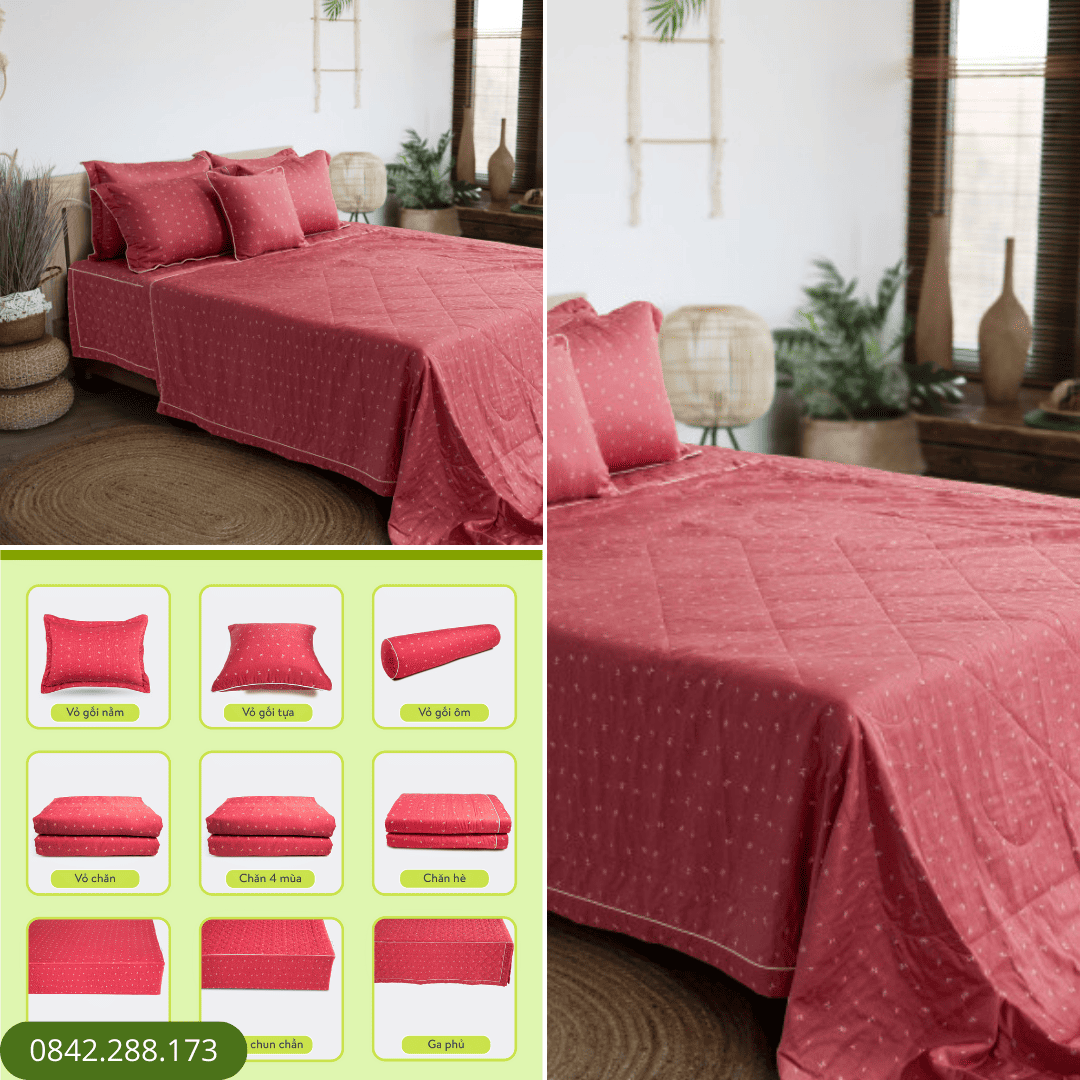Chăn Cherry Red – EPM23061 