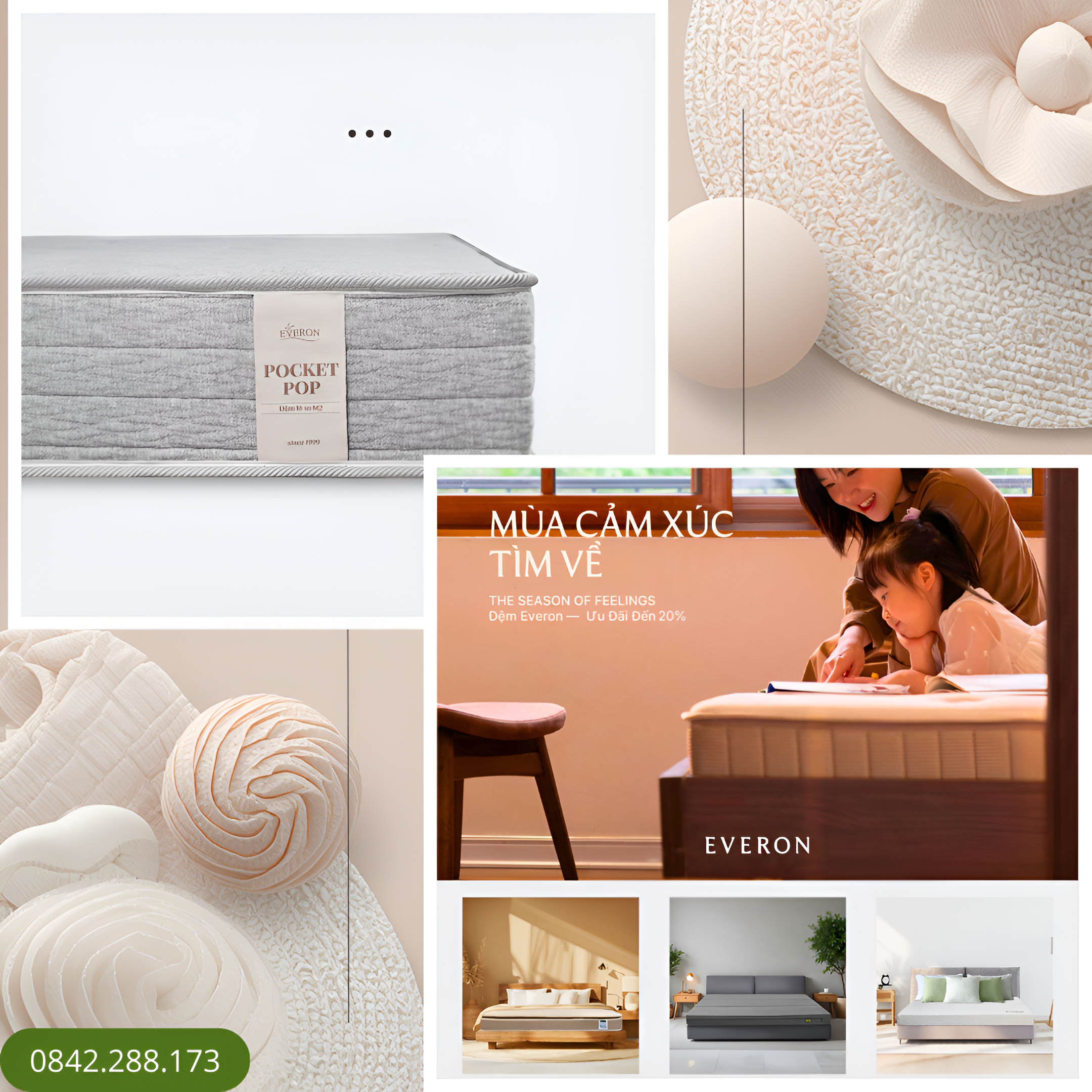 Đệm lò xo Pocket Pops - New